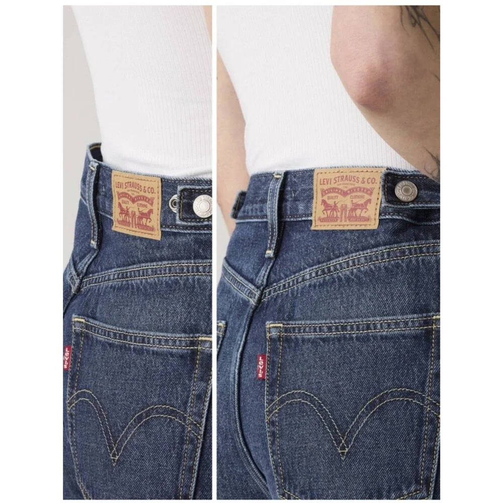Levi’s Barrel Cinch Jeans in New Shades Dark Wash sz 32x31 NWT - Picture 3 of 11